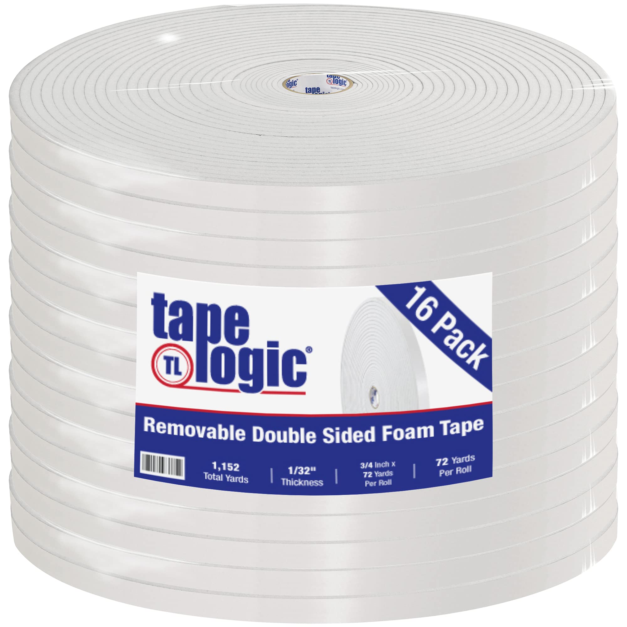 Tape Logic® Removable Double Sided Foam Tape - 1/32