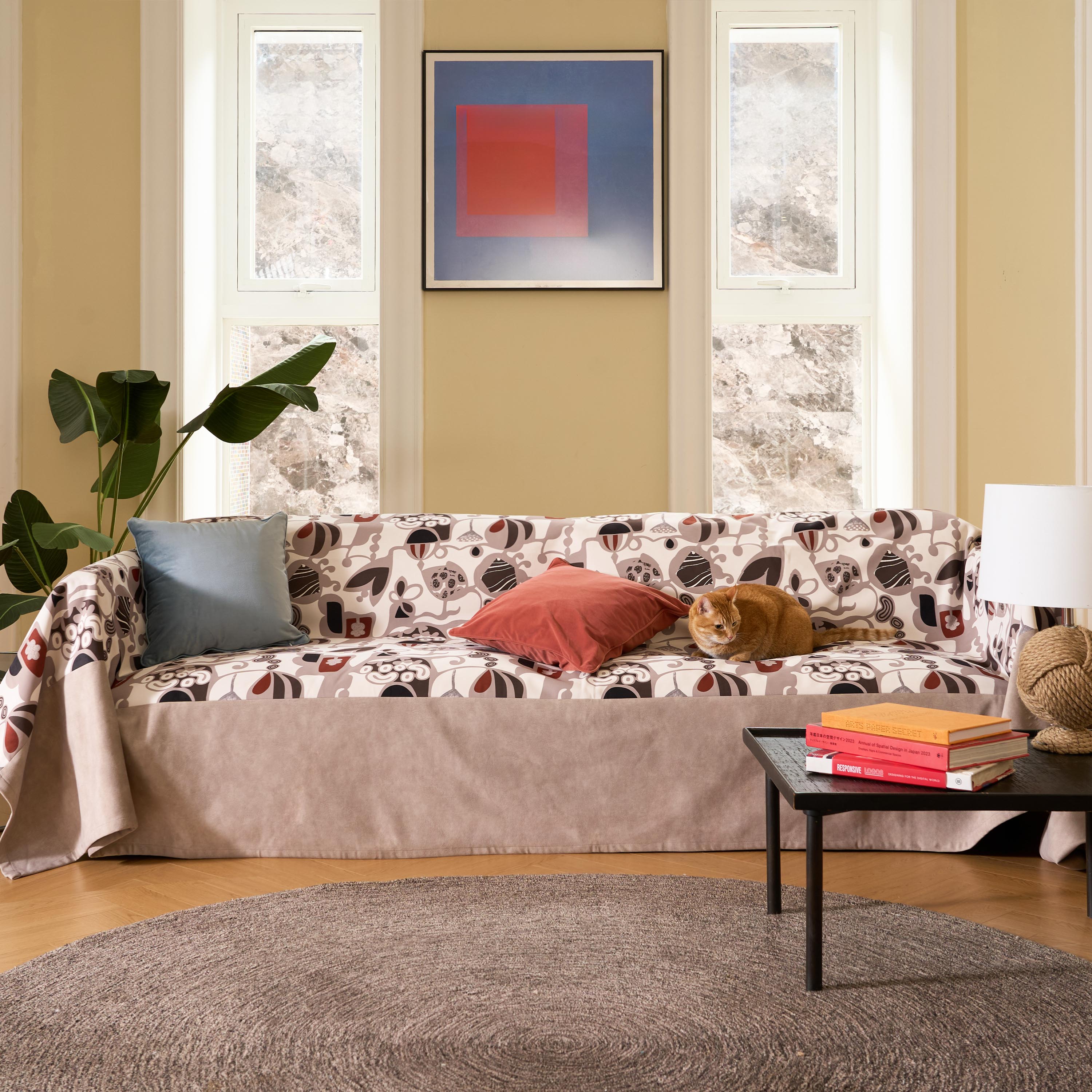 Escape Garden of Light Sofa Cover - Soft & Durable Fall Decor for Living Room, Perfect for Home Decor & Cozy Autumn Evenings