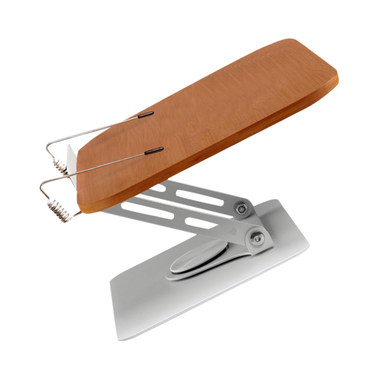 OSALADI Adjustable Book Stand - Sturdy Bamboo & Aluminum Book Holder for Reading, Studying, and Office Use - Perfect for Cookbooks, Textbooks, and Bibles