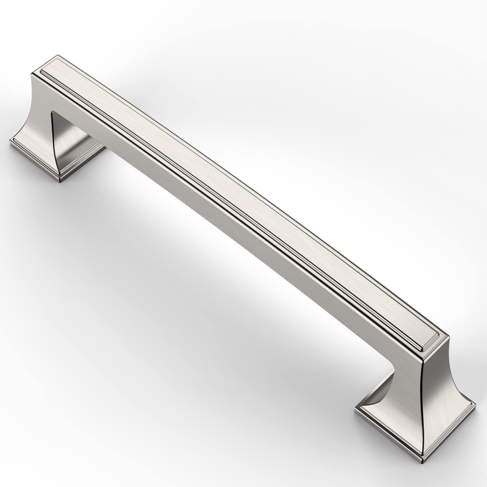 Asidrama 30 Pack 5 Inch (128mm) Brushed Satin Nickel Cabinet Handles - Modern Kitchen & Bathroom Drawer Pulls for Cabinets, Cupboards, Dressers | Durable Hardware for Home Renovation & DIY Projects