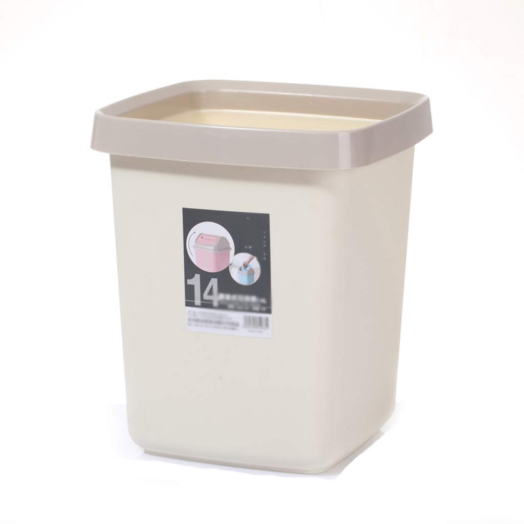 Creative Cartoon Trash Can - Beige Small Garbage Bin for Home, Bedroom, Living Room & Bathroom Storage | Perfect for Kids Room, Office Desk & Dorm Organization