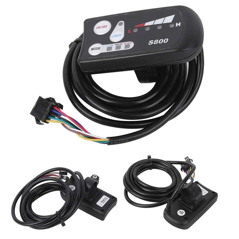 Durable S800 E-Bike LED Display Meter - Waterproof & High Visibility for Electric Bicycles & Scooters - Perfect for Commuting, Urban Riding & DIY E-Bike Upgrades