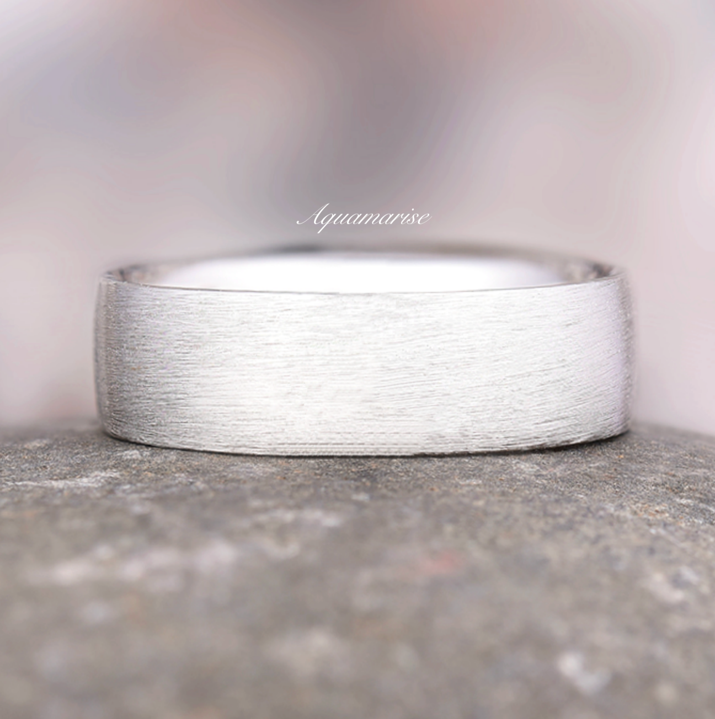 Minimalist Brushed Matte Wedding Band Ring - 6MM 925 Sterling Silver for Men & Women - Perfect for Engagement, Anniversary, and Everyday Wear