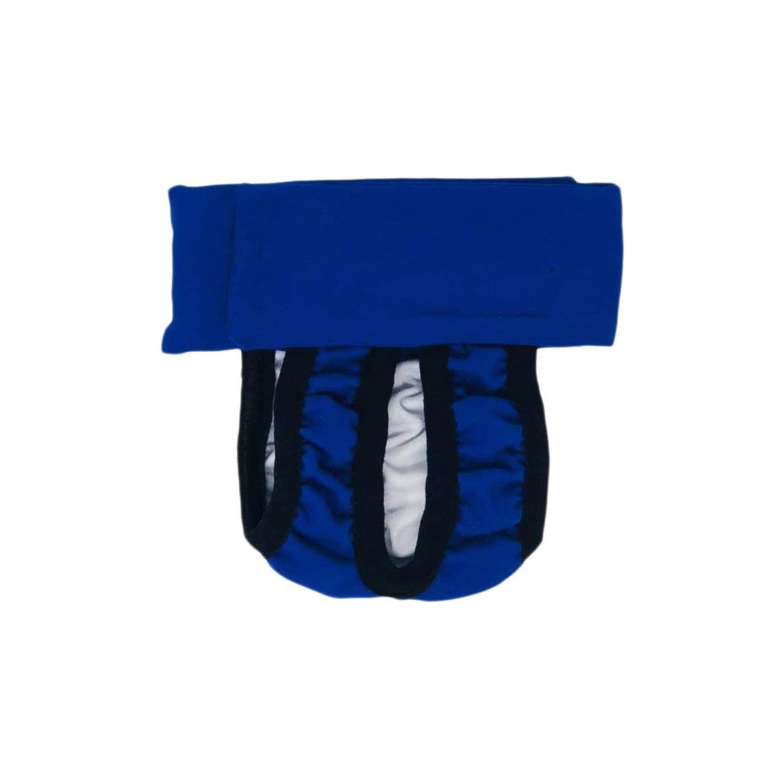 Barkertime Washable Dog Diaper Pull-up - Made in USA, Royal Blue, Size S - Incontinence Solution for Female Dogs in Heat & Housetraining - Breathable & Adjustable for Comfort - Perfect for Indoor Protection & Outdoor Potty Breaks