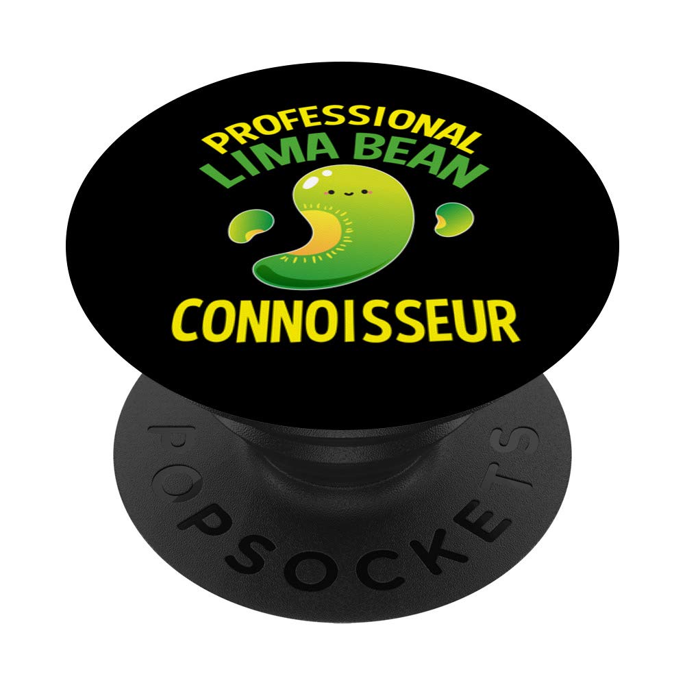 Premium Vegan Lima Bean PopSockets - Phone Grip & Stand for iPhone, Android, Tablets - Unique Eco-Friendly Gifts for Men & Women - Perfect for Travel, Work, and Daily Use