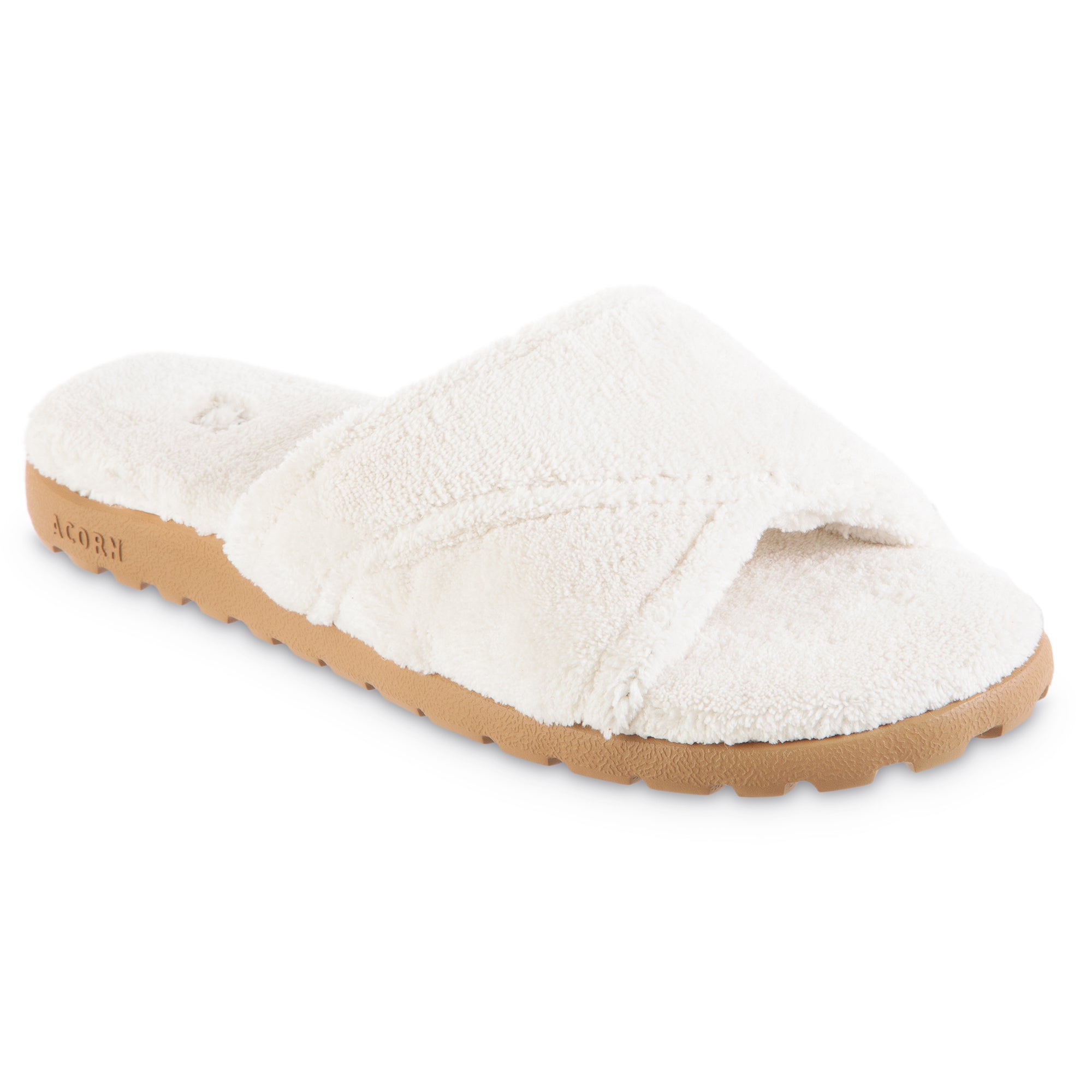 Women's Comfortable Sunday Spa Cross Wrap Slide Sandals with Everywear® Technology - Perfect for Relaxation, Lounging & Home Wear