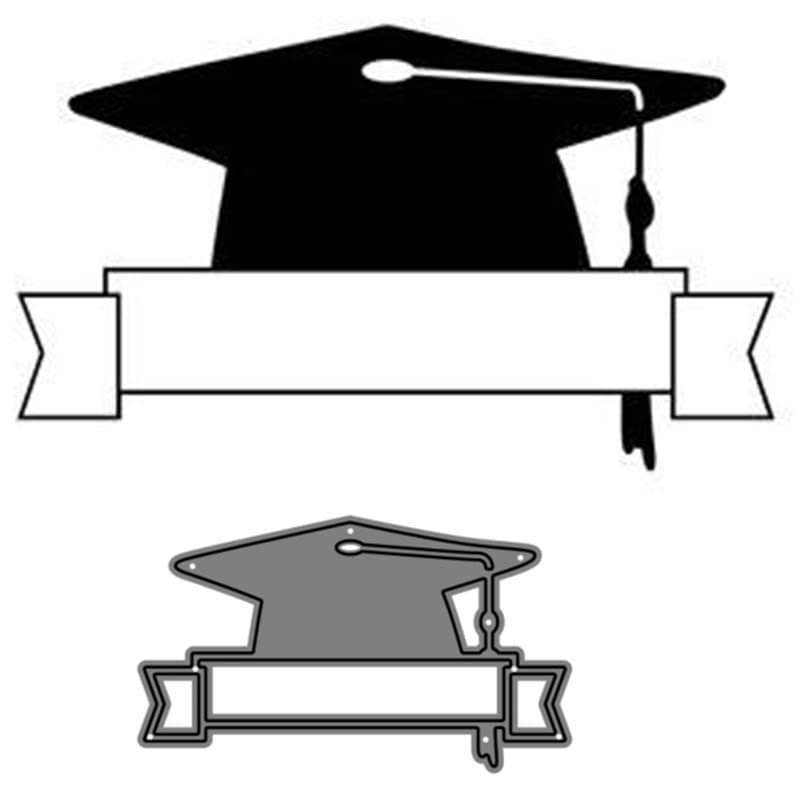 Metal Cutting Dies for Scrapbooking & Greeting Cards - Graduation Hat Design, Paper Craft Molds, Punch Stencils, Embossing Templates - Perfect for DIY Albums, Handmade Decorations & Craft Projects