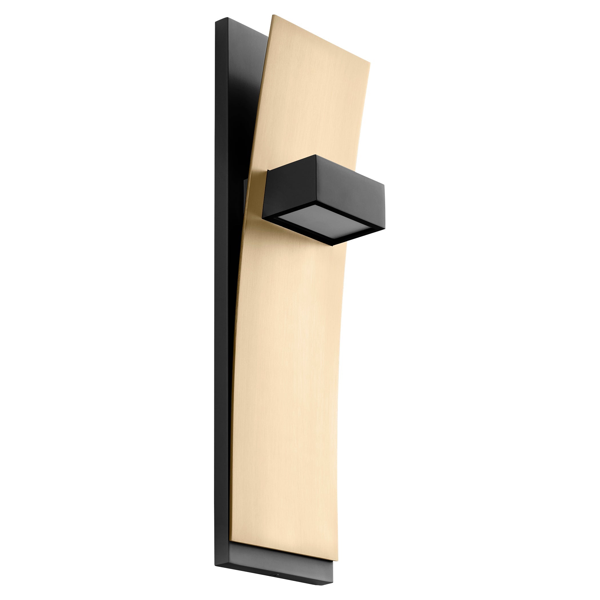 Dario 3 400 1540 Wall Light Fixture - Black & Aged Brass Finish | Modern Sconce Lighting for Living Room, Bedroom, or Hallway | Indoor Wall Mounted Lamp