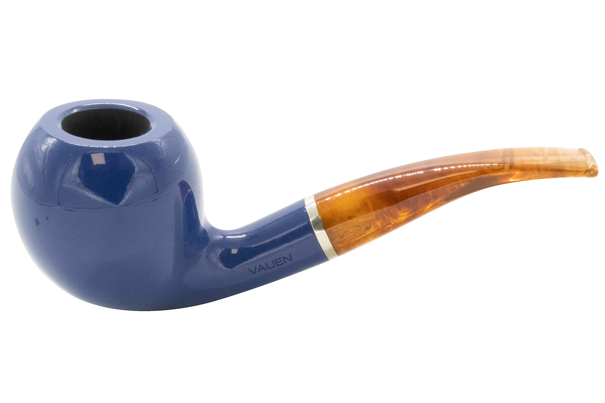 Premium Vauen Azzuro 1577 Tobacco Pipe - Handcrafted German Briar Wood Smoking Pipe for Relaxation & Collection | Perfect for Home Use, Outdoor Smoking & Gifts