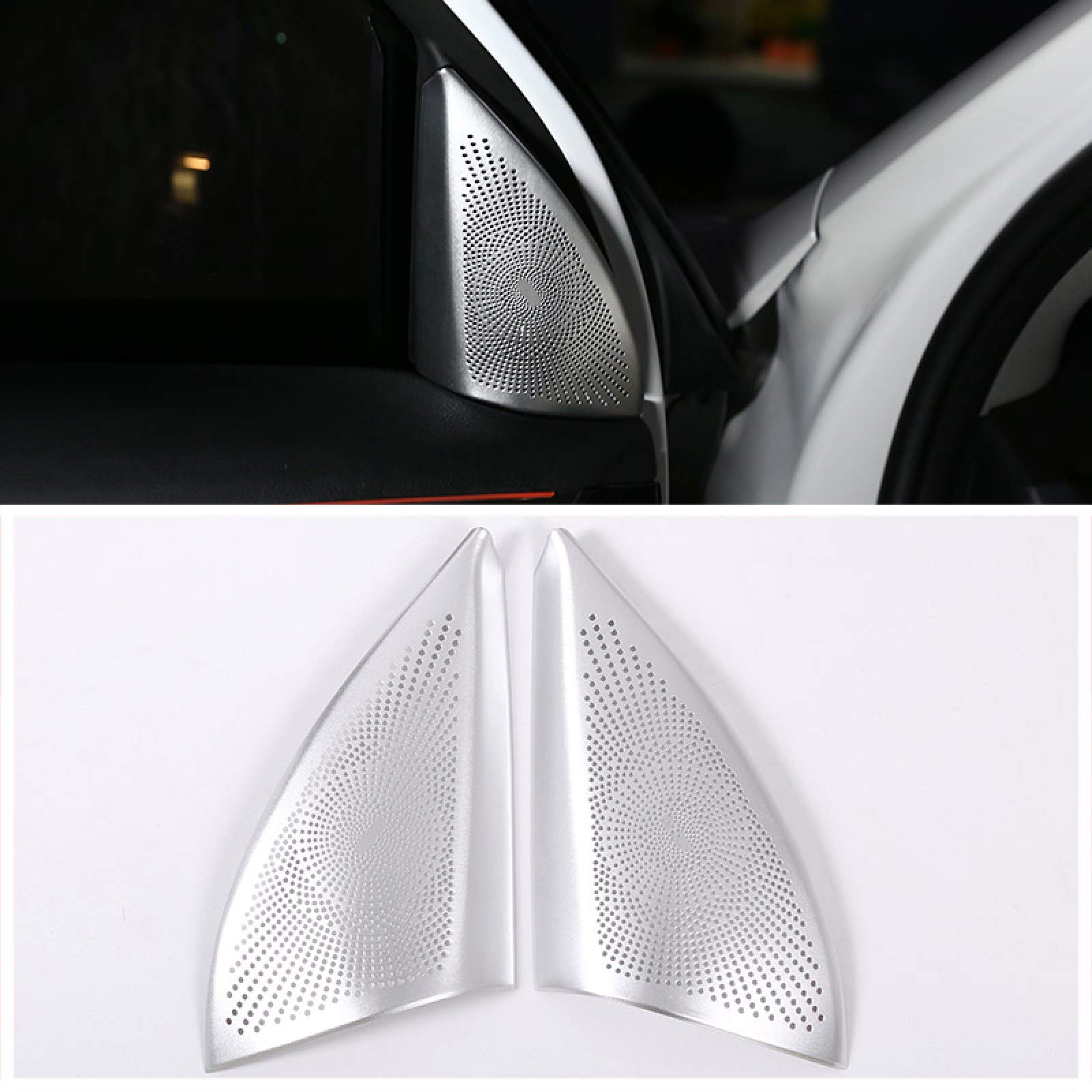 BMW X1 F48 2016-2019 Aluminum Alloy Speaker Cover - Premium Car Tweeter Trim Sticker for Enhanced Audio & Interior Style | Perfect Upgrade for Music Lovers & Car Enthusiasts