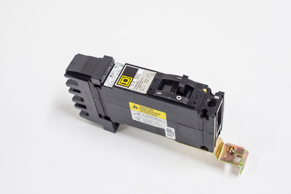 SCHNEIDER ELECTRIC FH16015A 277V 15A Molded Case Circuit Breaker - 15 Amp, 277-Volt, Industrial & Commercial Electrical Protection for HVAC, Lighting & Motor Loads