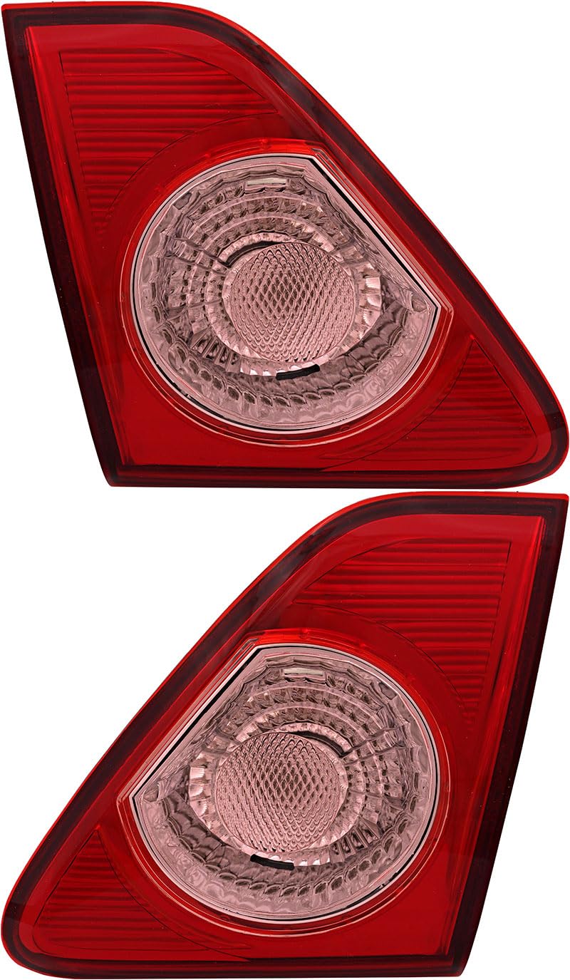 Toyota Corolla Inner Tail Lights Lamps Set (2009-2010) - Driver & Passenger Side Replacement Parts | Perfect for Night Driving & Enhanced Vehicle Safety