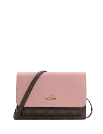 Coach Signature Canvas Foldover Belt Bag - Stylish Crossbody Purse for Women | Perfect for Travel, Shopping & Everyday Use