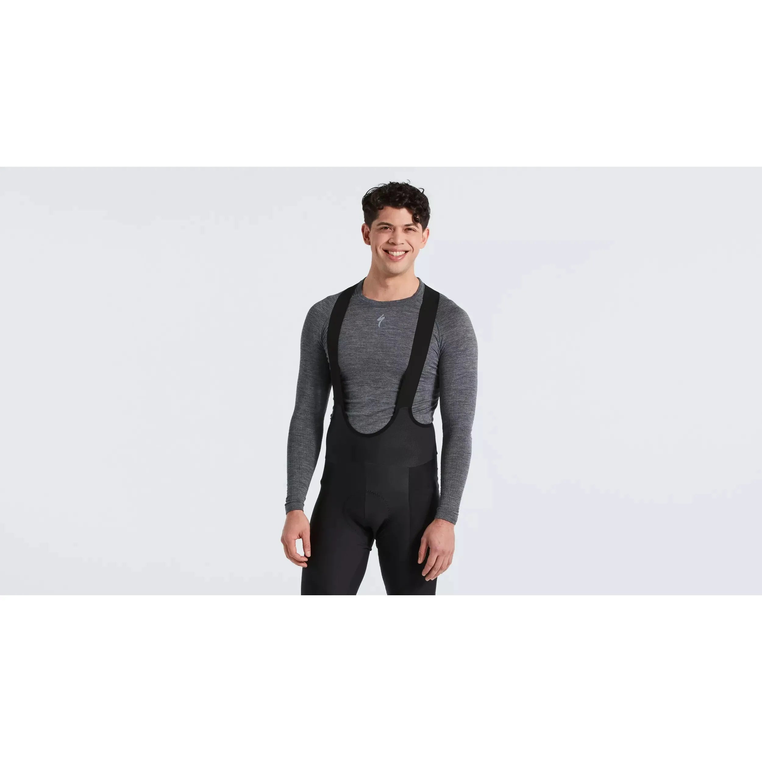 Specialized Men's Merino Wool Seamless Long Sleeve Base Layer - Warm Thermal Underwear for Hiking, Skiing & Winter Outdoor Activities