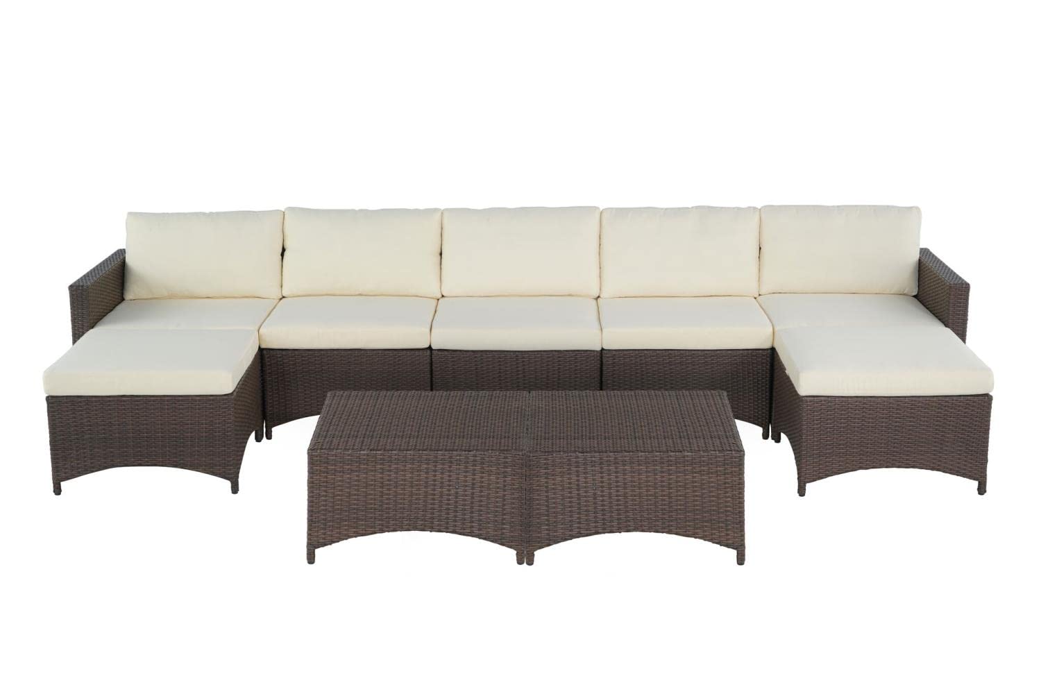 Studio Shine Modern 3-Piece Living Room Set - Sofa, Ottoman & Coffee Table 1841A1M5O2T2 | Perfect for Small Spaces, Apartments & Cozy Home Decor
