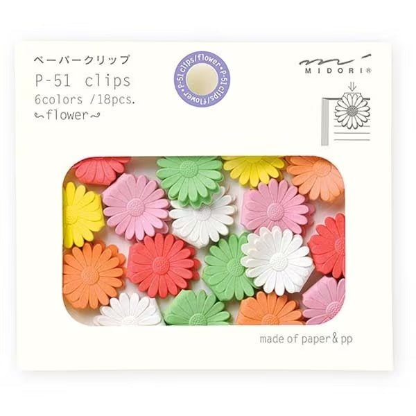 Premium Midori DESIGNPHIL Paper Clips - 100pcs Colorful Metal Binder Clips for Office, School & Home Organization - Perfect for Documents, Notes & Craft Projects