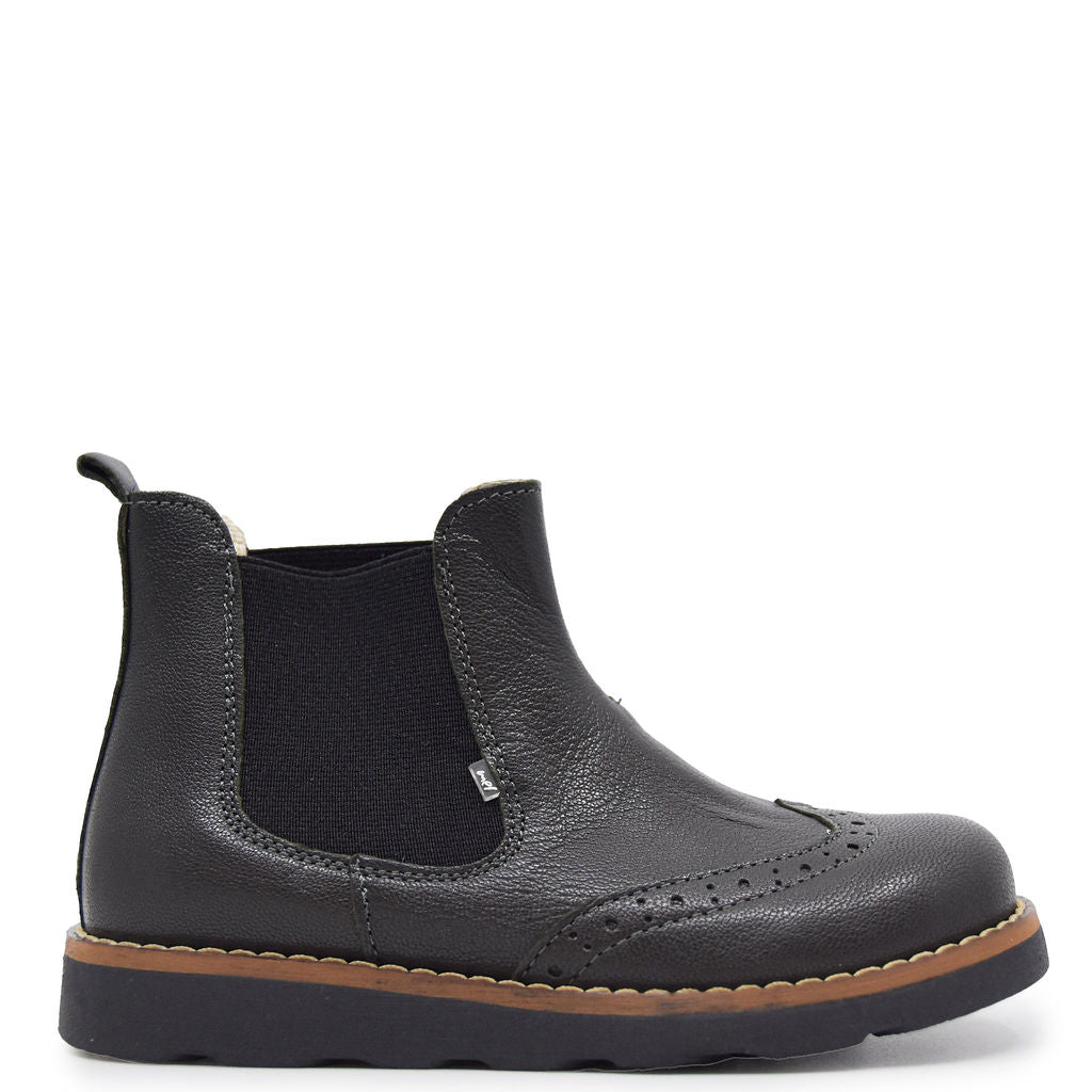 Stylish Emel Gunmetal Green Wingtip Bootie - Women's Fashion Ankle Boots for Office, Party & Casual Wear