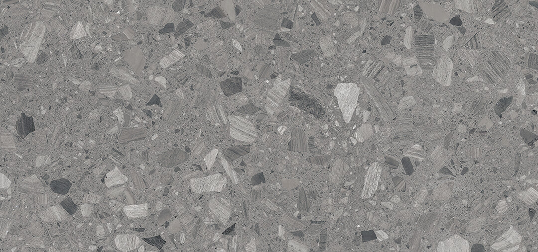 Premium 1200x600mm Dark Grey Satin Marble Tile Sample - Elegant Flooring & Wall Covering for Bathroom, Kitchen & Living Room Renovations