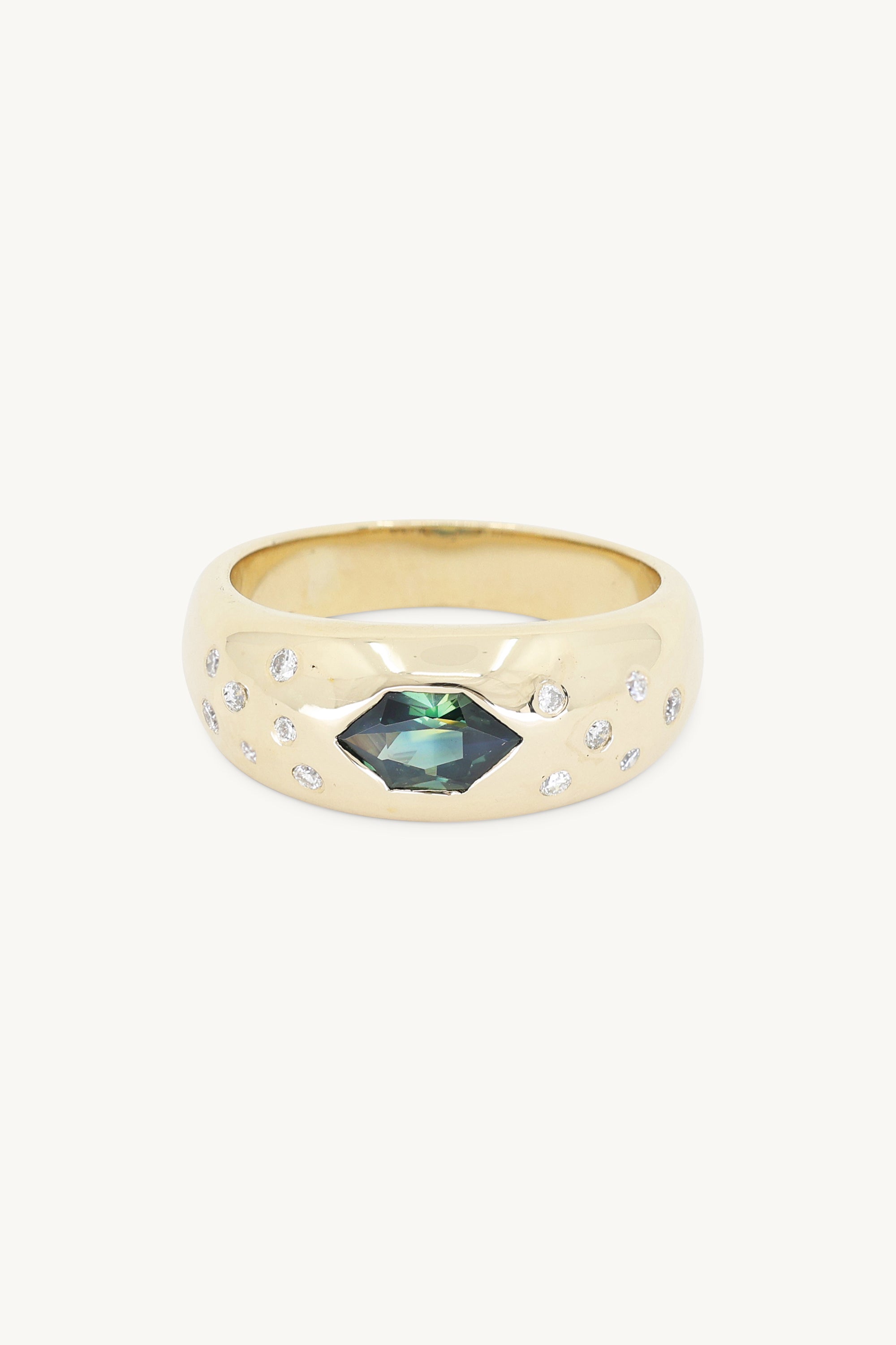 14K Yellow Gold Gypsy Band Ring for Women - Vintage Boho Wedding Stacking Ring - Perfect for Engagement, Anniversary & Everyday Wear