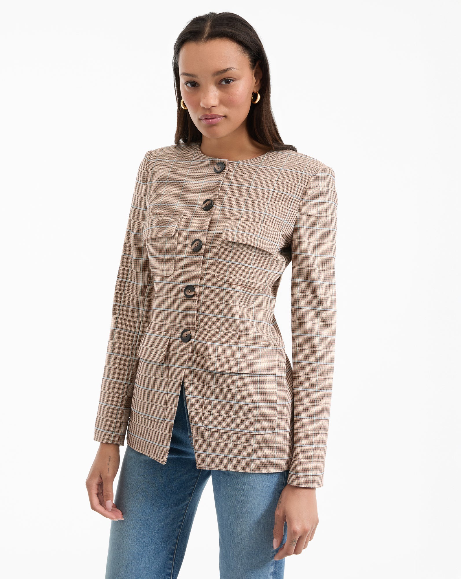 Orrin Slim Fit Plaid Jacket for Men - Stylish Casual & Office Wear - Perfect for Fall & Winter Layering