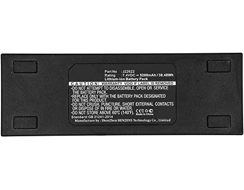 Synergy Digital Wireless Headset Battery - 5200mAh Li-ion 7.4V Replacement Battery for Mackie J22622 Wireless Headset | High Capacity Long-Lasting Power | Perfect for Studio Recording, Live Performances & Professional Audio Work