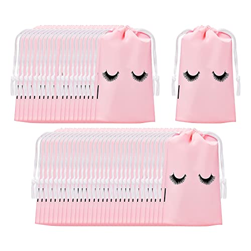 50Pcs Waterproof Travel Toiletry Bags with Drawstring - Pink Cosmetic Makeup Pouches (105cm) for Women, Perfect for Gym, Beach, Camping & Airplane Carry-On Essentials