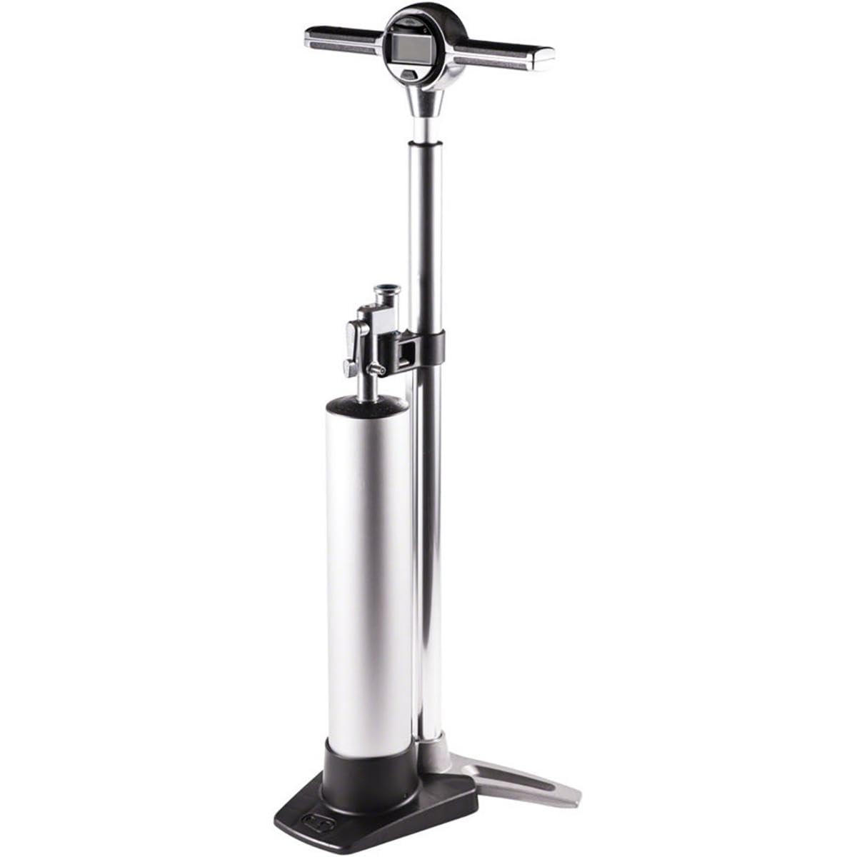 Crankbrothers Klic Digital + Burst Tank Black - High-Pressure Bike Tire Pump with Digital Gauge | Perfect for Mountain Biking, Road Cycling & Emergency Repairs