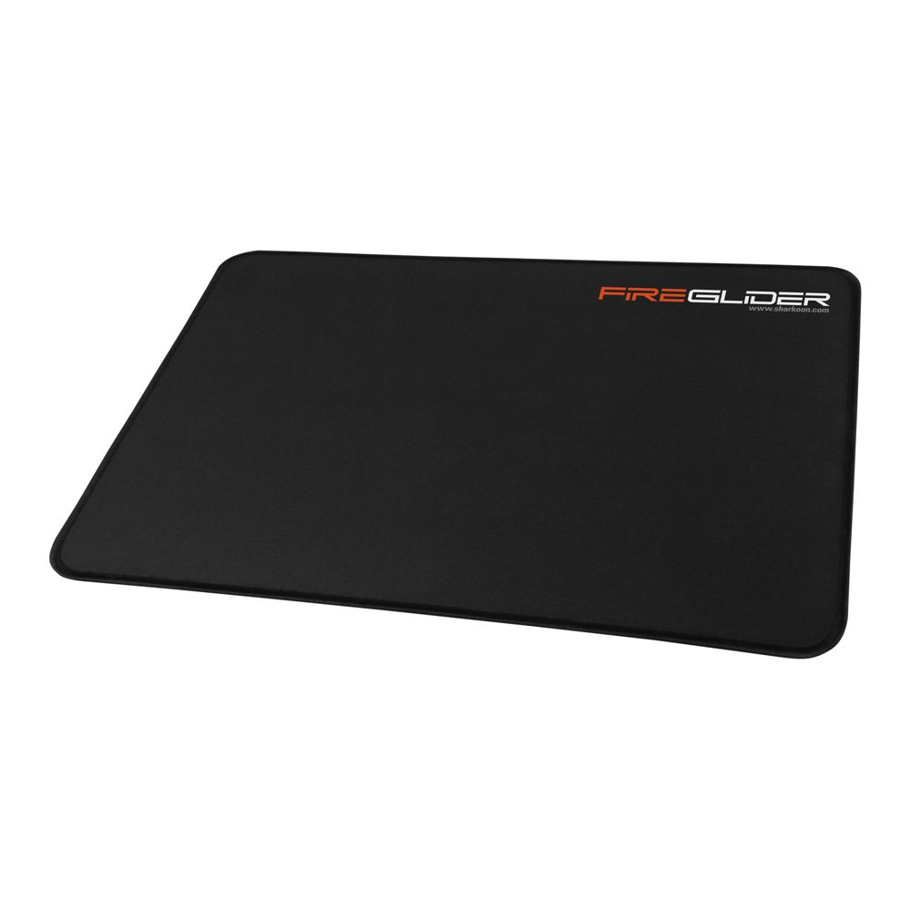 Sharkoon Fireglider Gaming Mouse Pad - Non-Slip Rubber Base, Smooth Surface for Precision Control - Ideal for PC, Laptop, Esports & Office Use