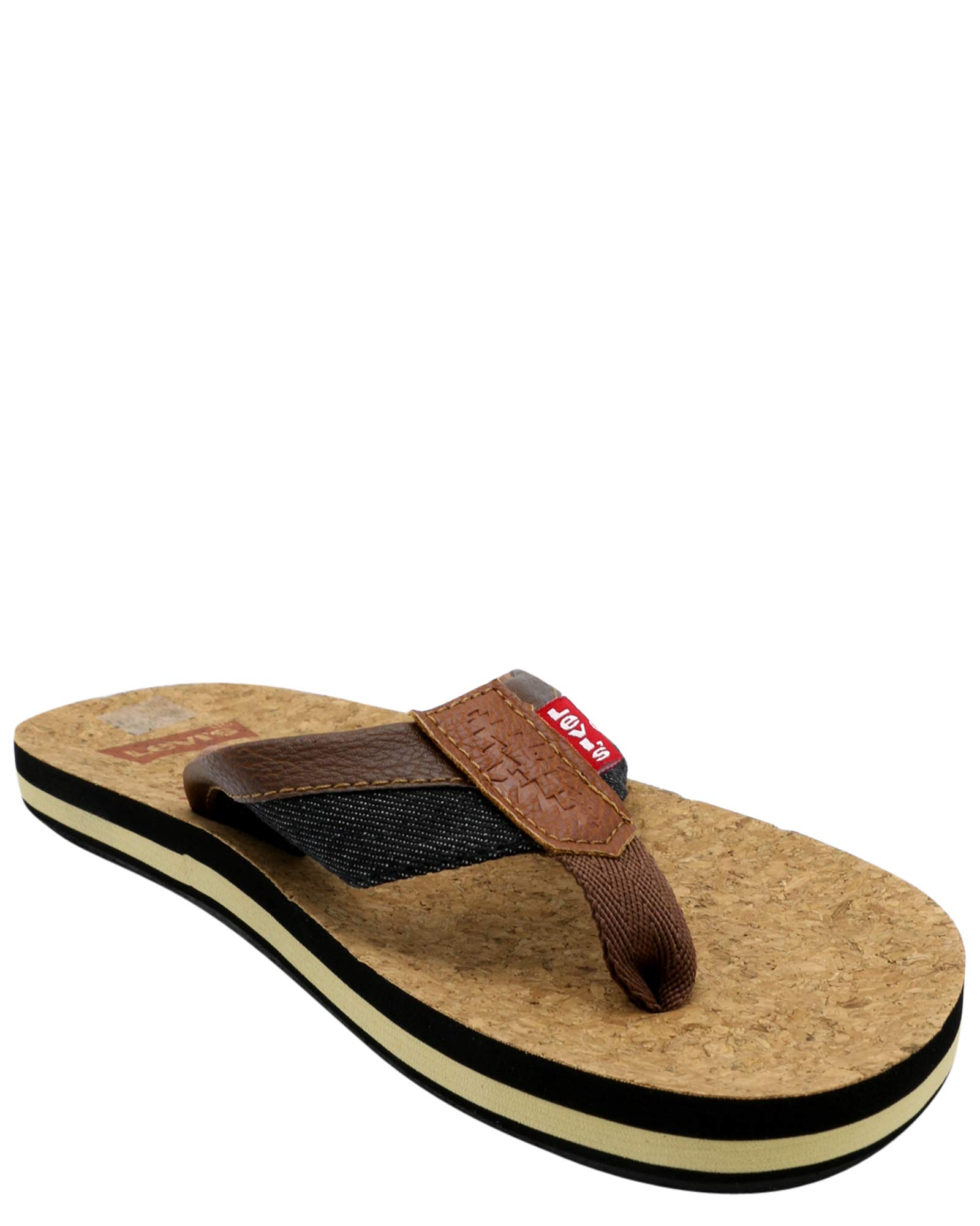 Levi's Men's Vista Cork Shoes - Black/Brown, Size 8.0 | Comfortable & Stylish Casual Sneakers for Everyday Wear, Walking & Outdoor Activities