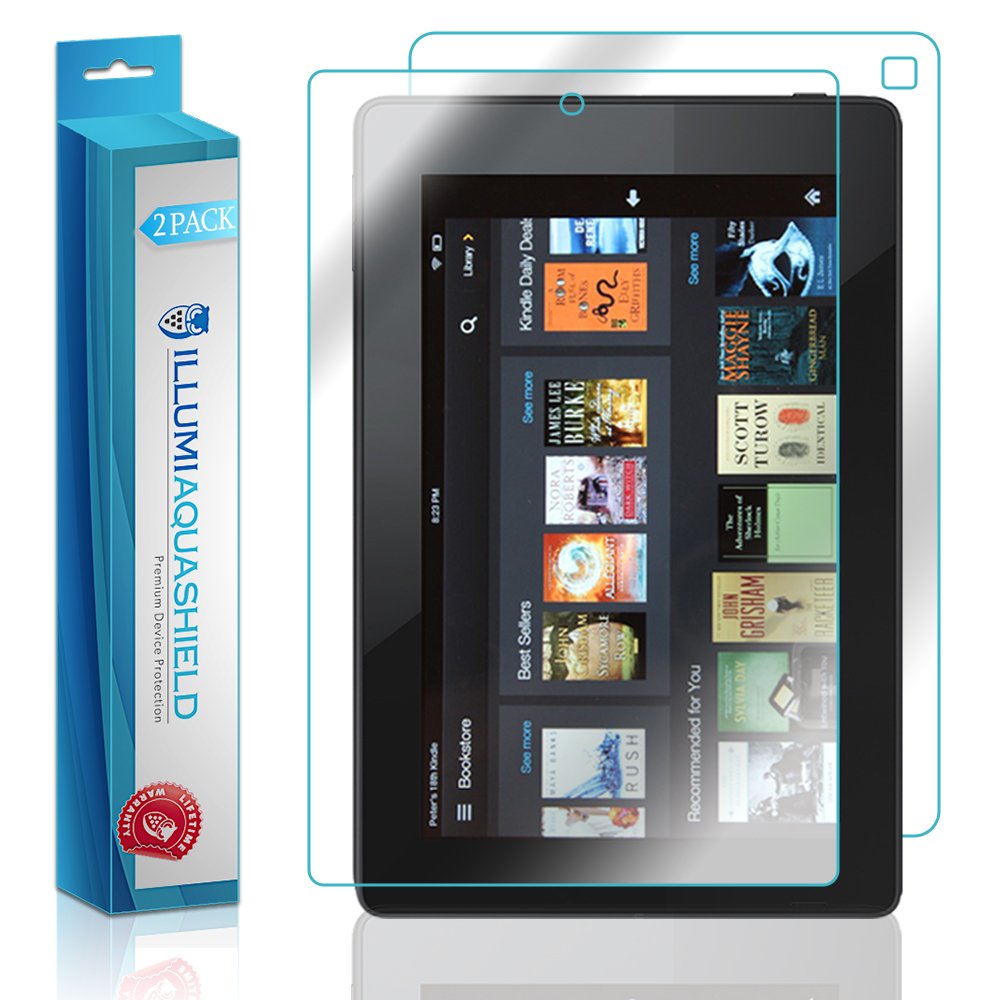 Amazon Fire HD 7 (2014) Screen Protector - 2 Pack HD Clear TPU Film with No-Bubble Technology | Front & Back Full Coverage Protection | Perfect for Reading, Gaming & Travel Use