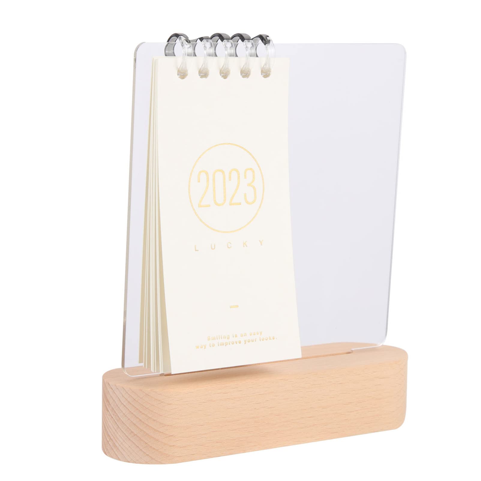 NUOBESTY 2023 Acrylic Dry Erase Desktop Calendar - Whiteboard Office Planner with Magnetic Markers, Perfect for Home Office, School & Work Desk Organization (12
