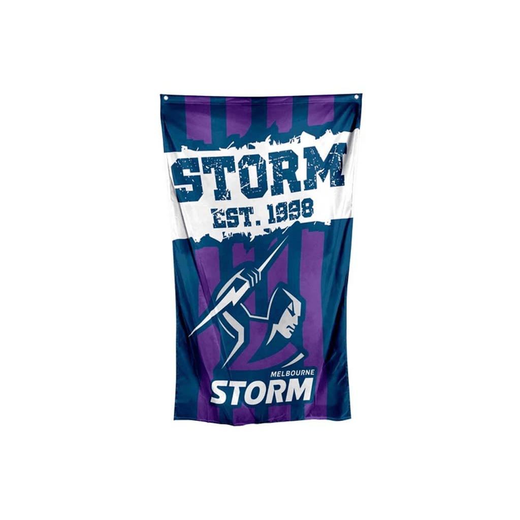 Melbourne Storm Rugby Team Cape Flag - Premium Nylon Weatherproof Rugby Fan Gear for Outdoor Games, Tailgating, and Home Decor