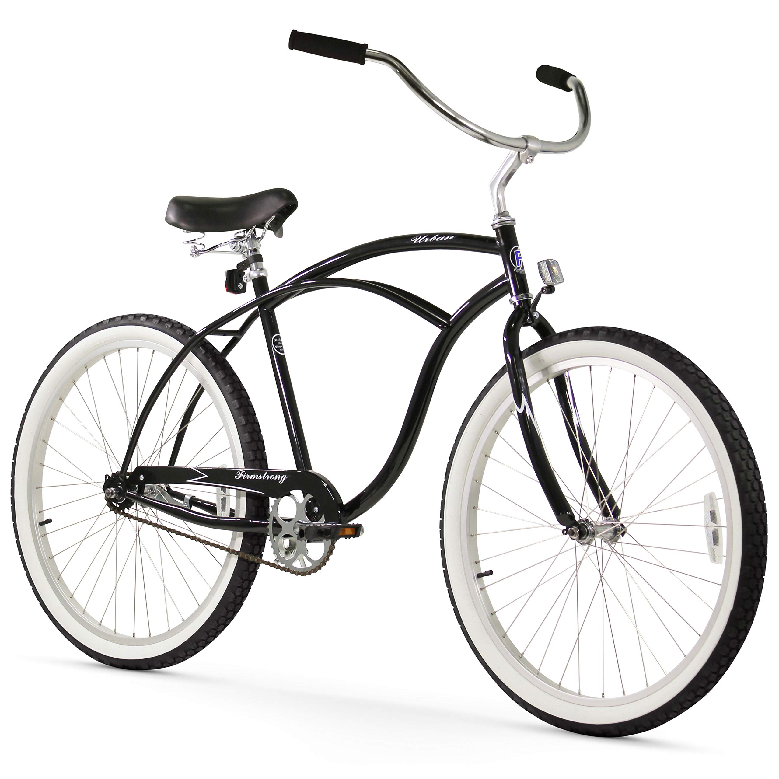 Firmstrong Urban Man Classic Beach Cruiser Bike for Men - Single Speed, Comfortable Ride, Ideal for Commuting, Leisure & Beach Outings