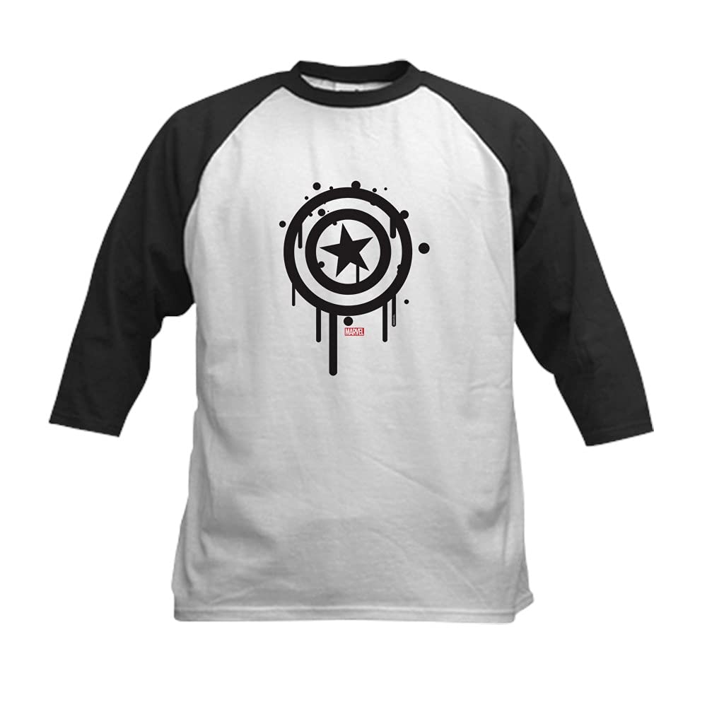 Captain America Dripping Symbol Kids Jersey - Marvel Superhero Costume for Boys & Girls | Perfect for Halloween, Cosplay & Birthday Parties