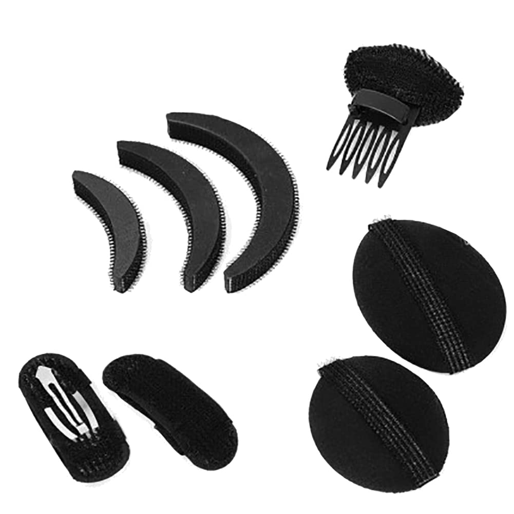 8 Pcs Sponge Hair Base Invisible Clip Comb - Bump It Up Volumizing Hair Inserts & Styling Pads for Women - Perfect for Updos, Ponytails & Special Occasions