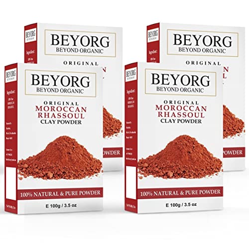 Premium Moroccan Rhassoul Clay Powder - 100% Natural Skin Brightening & Glow Booster for Face & Body | Detox, Exfoliate & Improve Skin Texture | Perfect for Spa, Facials & DIY Beauty Treatments