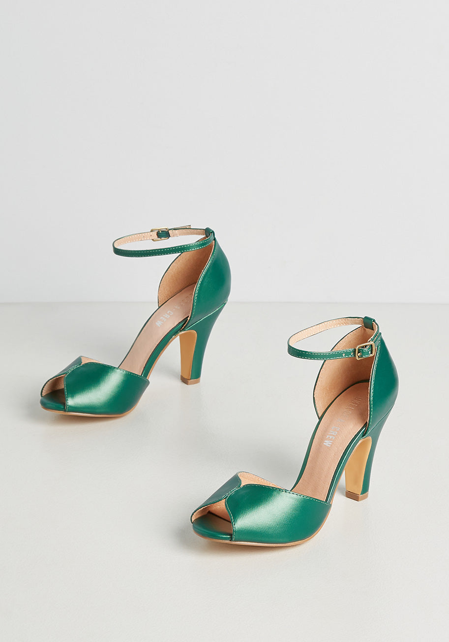 Elegant Peep Toe High Heels for Women - Comfortable Dress Shoes for Weddings, Parties & Evening Events