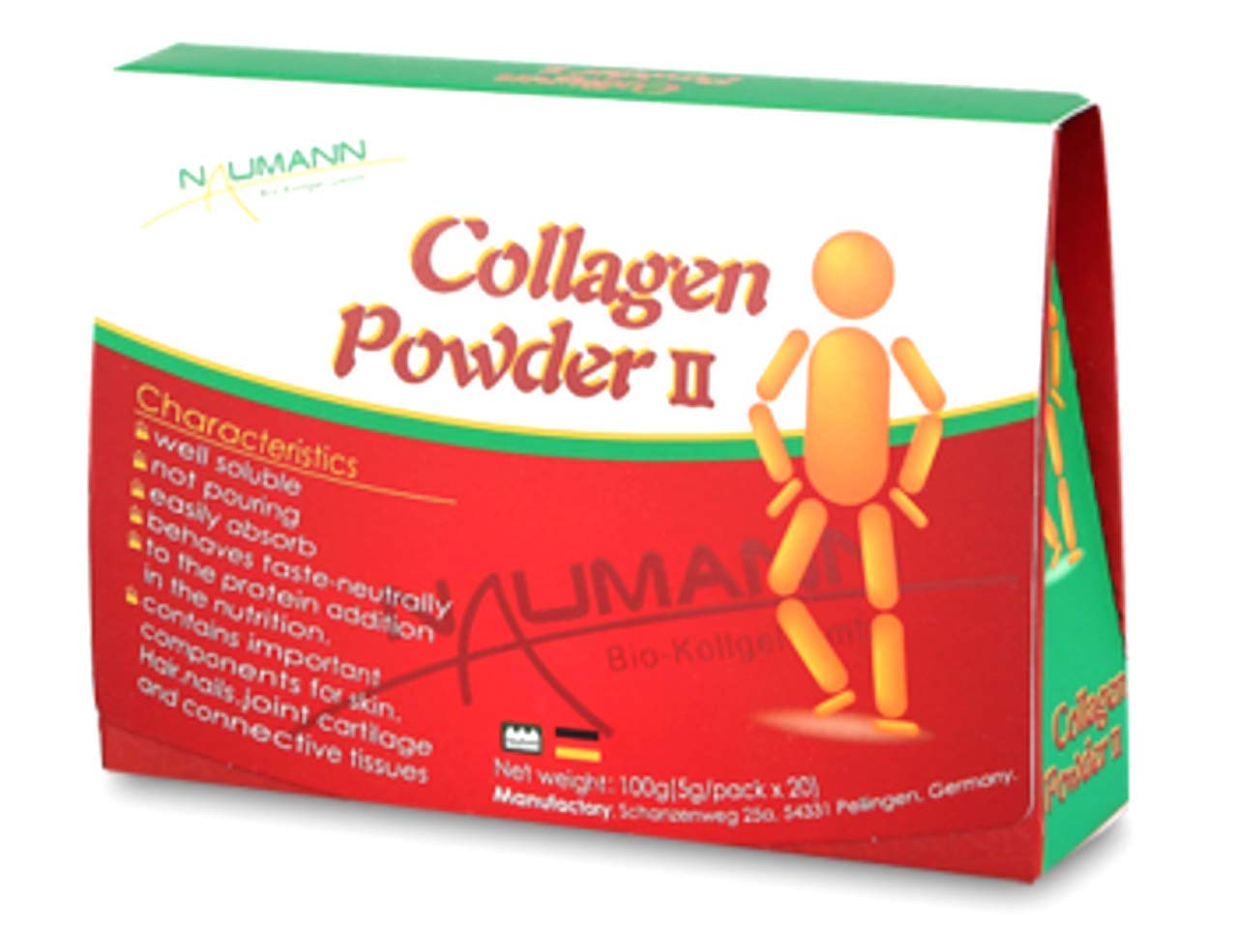 Naumann 100% Pure Marine Collagen Powder - Pharmaceutical & Food Grade for Skin, Hair, Nails, Joints & Cartilage | Supports Connective Tissues | Anti-Aging Supplement for Smooth Skin & Strong Nails | Perfect for Smoothies, Coffee & Baking