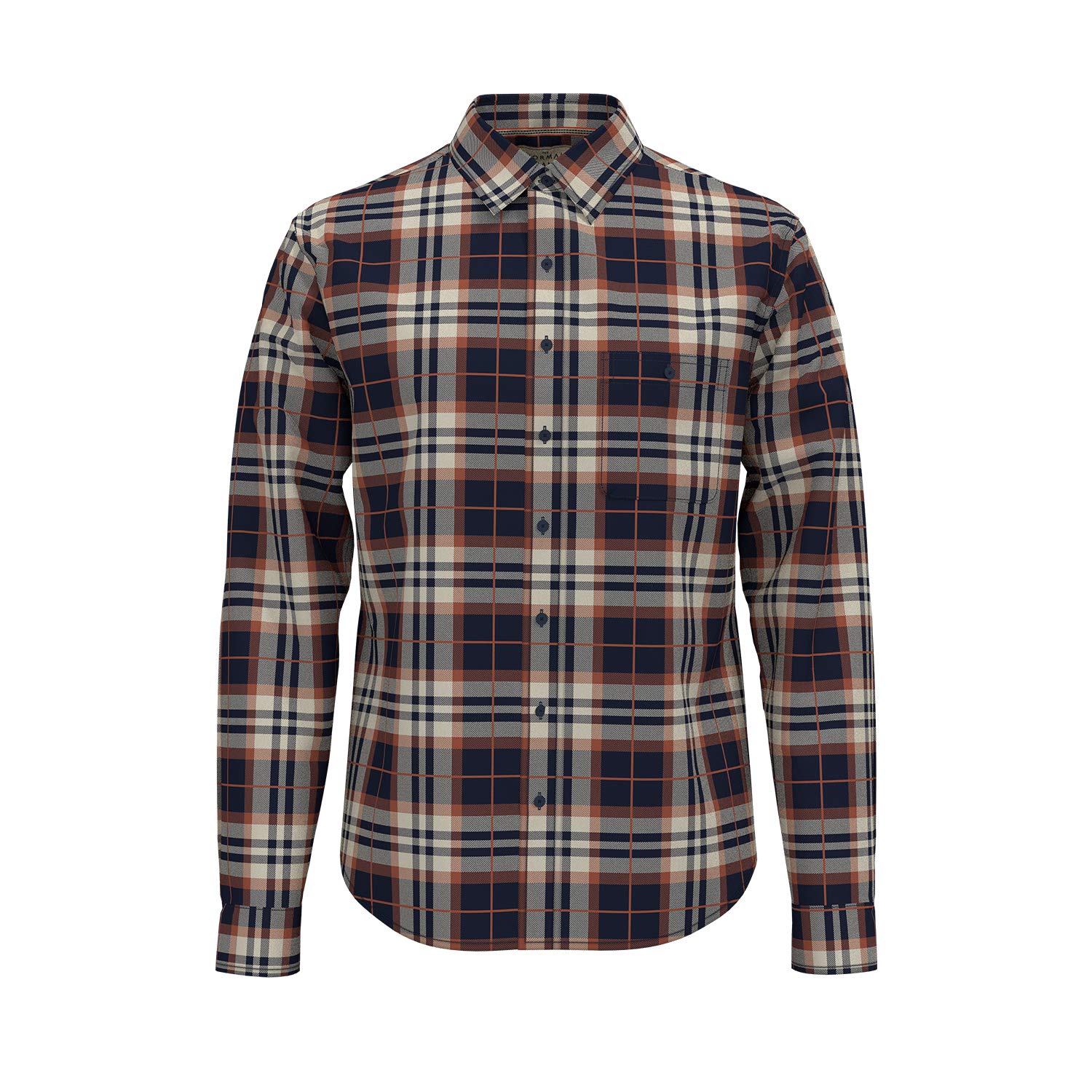 The Normal Brand Stephen Indigo Gingham Button Up Shirt for Men | Casual & Business Wear | Perfect for Office, Date Night & Summer Outings