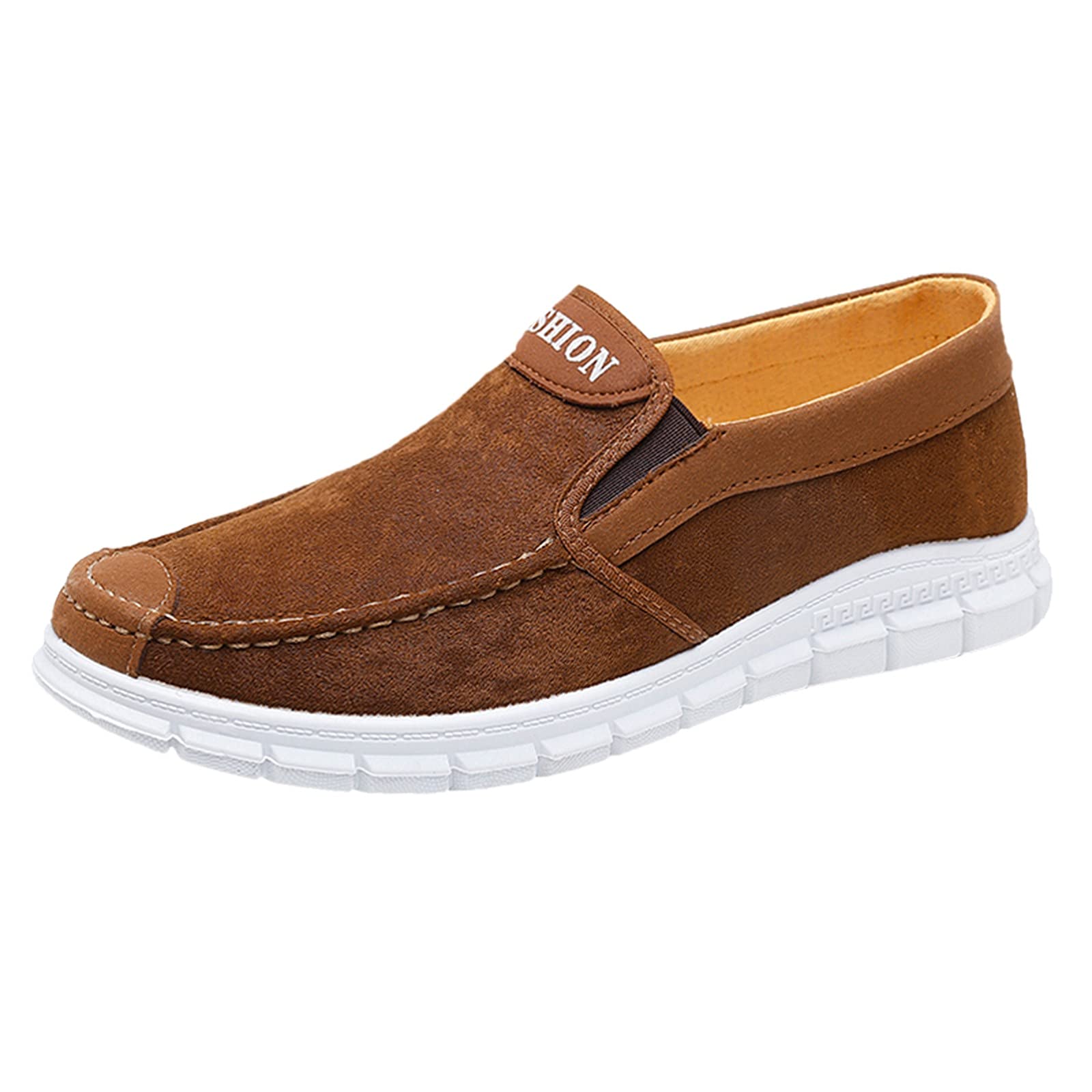 NOGOQU Men's Casual Sneakers & Loafers - Comfortable Walking Shoes for Business, Office & Outdoor | Fashionable Leather Driving Shoes for Men | Perfect for Work, Travel & Daily Wear