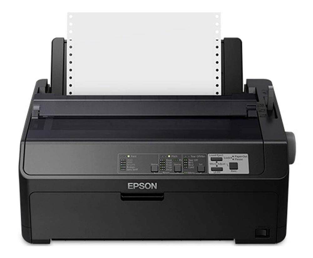 Epson FX-890II Dot Matrix Printer - High-Speed Monochrome Printer for Business, Office, and Industrial Use | Perfect for Invoices, Shipping Labels, and Multi-Part Forms