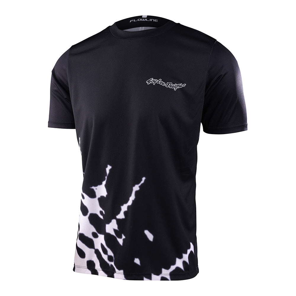 Flowline SS Jersey Big Spin Black - Premium Cycling Jersey for Men & Women - Perfect for Road Biking, Mountain Biking & Outdoor Sports