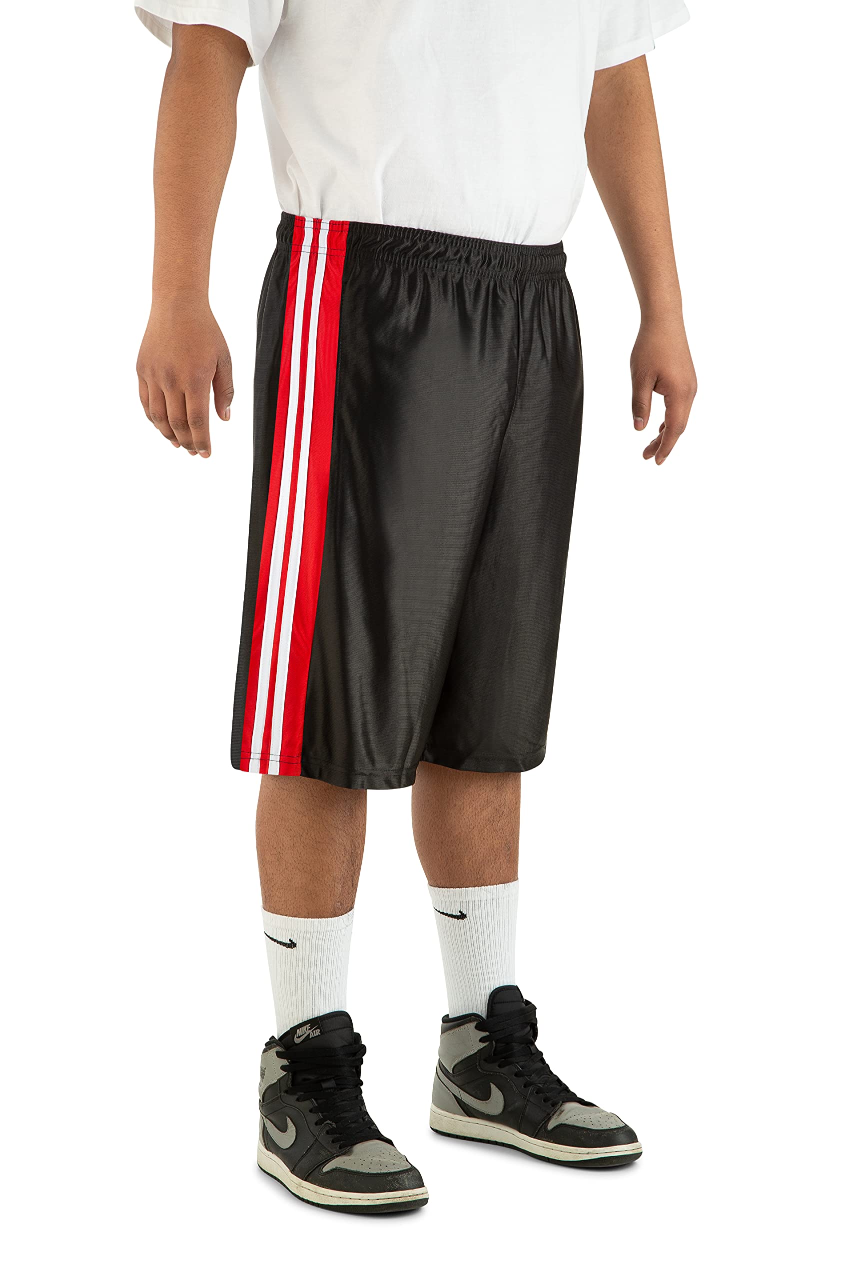 Men's Quick Dry Mesh Basketball Shorts - Breathable Active Gym Workout Running Shorts for Men (Sizes M-5XL) - Perfect for Sports, Training & Casual Wear