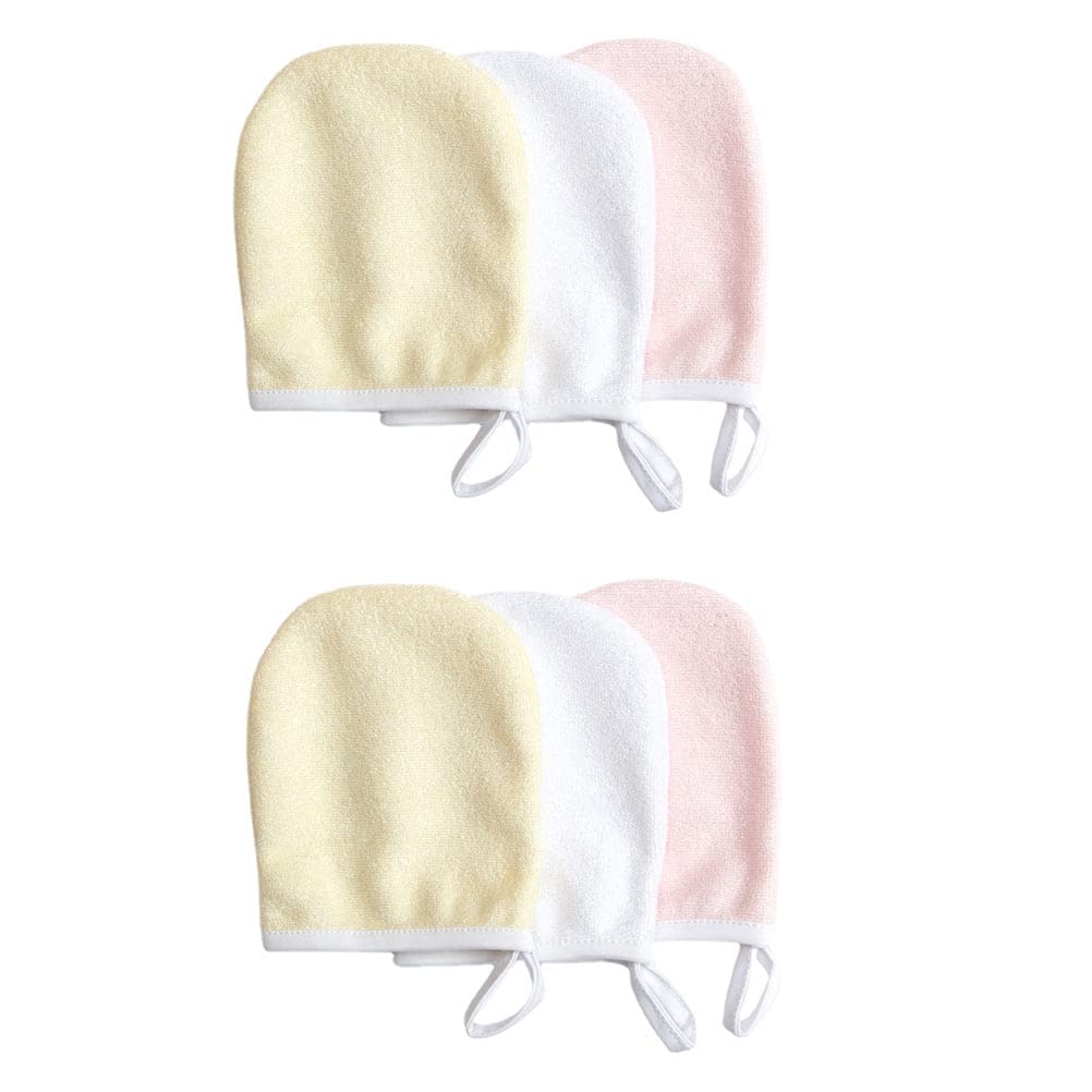 6PCS Reusable Microfiber Makeup Remover Pads - Gentle Facial Cleansing Gloves for Makeup Removal & Skincare | Eco-Friendly Beauty Tools for Daily Face Wash & Makeup Cleanse