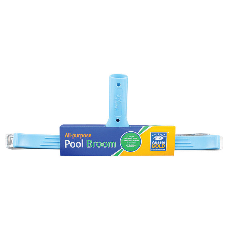 Premium Pool Broom with Telescopic Handle - Heavy Duty Swimming Pool Cleaning Brush for In-Ground & Above Ground Pools - Ideal for Removing Algae, Dirt & Debris - Perfect for Backyard, Vacation Homes & Pool Maintenance