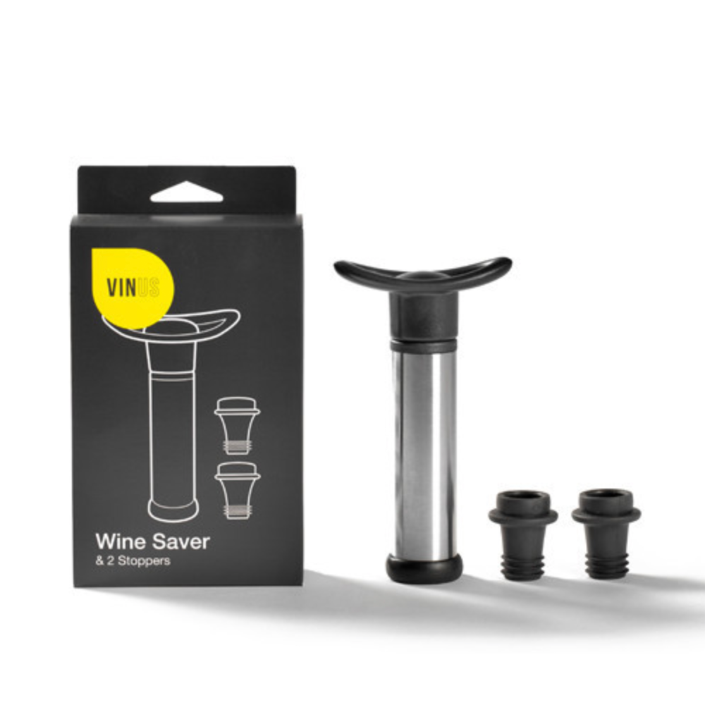Premium Vacuum Sealer Pump with 2 Wine Bottle Stoppers - Airtight Preservation for Wine, Olive Oil & Liquids - Perfect for Home Bars, Restaurants & Gifting