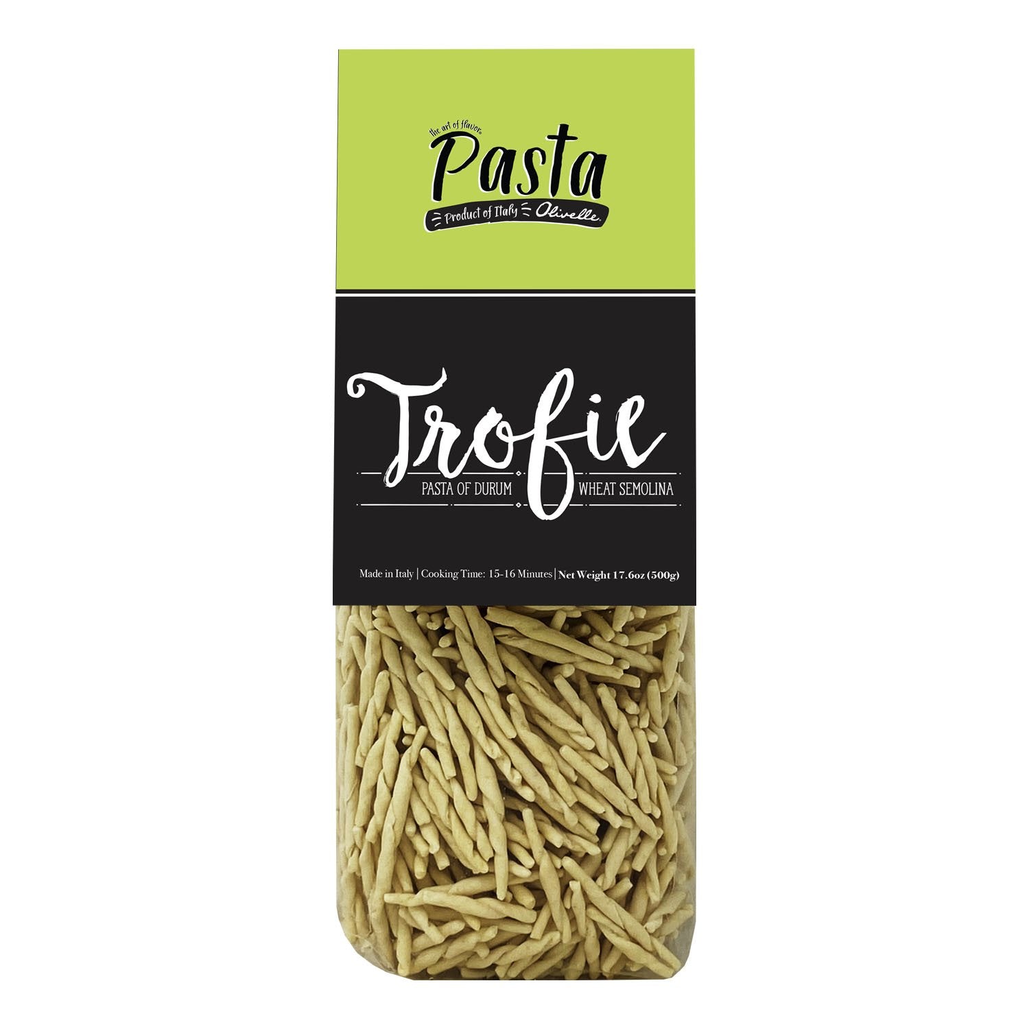 Authentic Italian Trofie Pasta - Handmade Durum Wheat Pasta for Pesto, Salads & Italian Cuisine | Perfect for Home Cooking, Gourmet Meals & Dinner Parties
