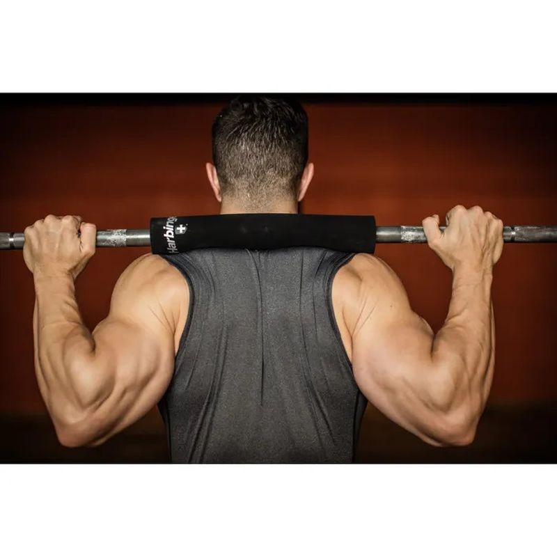 Harbinger Weightlifting Barbell Pad - Extra Thick & Comfortable for Squats, Hip Thrusts & Home Gym Workouts