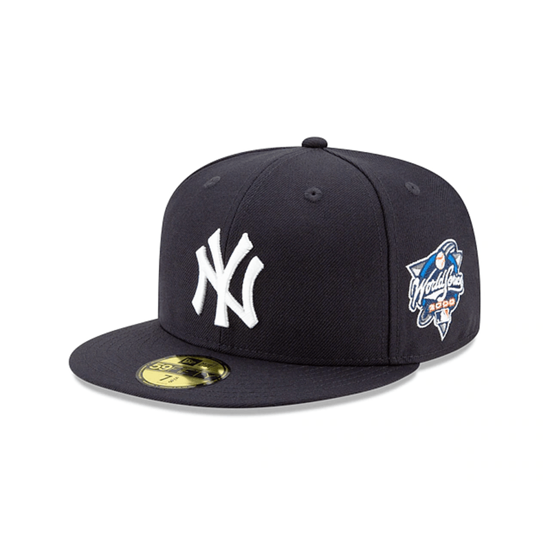 MLB New York Yankees 2000 World Series 5950 Wool Fitted Cap - Official MLB Licensed Baseball Hat for Men & Women - Perfect for Games, Sports, and Casual Wear