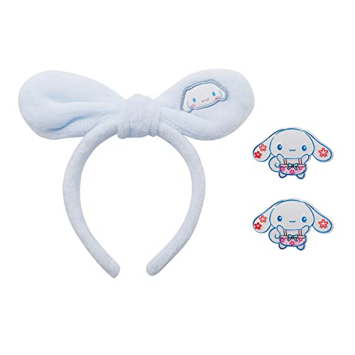 Anime Makeup Headband with Hair Clips - Soft Spa Headband for Washing Face, Skincare & Makeup - Cute Hair Wrap Headband Gift for Women & Girls - Perfect for Facial Cleansing, Spa Days & Beauty Routines